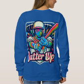 バッターを上げる スウェットシャツ (裏面)