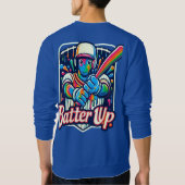 バッターを上げる スウェットシャツ (裏面)