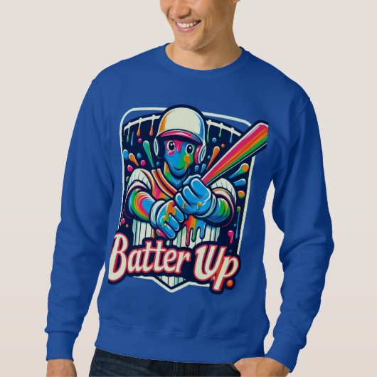 バッターを上げる スウェットシャツ (正面)