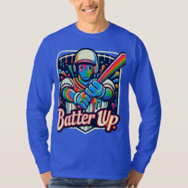 バッターを上げる Tシャツ