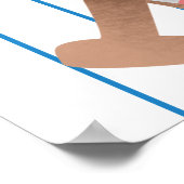 バッターアップベースボールテーマバースデーパーティーへようこそ ポスター (角)