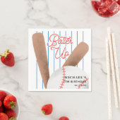 バッターアップ野球テーマ誕生会 スタンダードカクテルナプキン (インサイチュ)