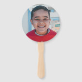 バッターアップ野球テーマ誕生日パーティーフォト ハンドファン (裏面)