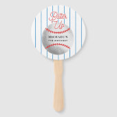 バッターアップ野球テーマ誕生日パーティーフォト ハンドファン (正面)