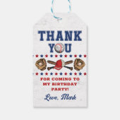 バッターアップ野球誕生日ありがとう ギフトタグ (裏面)