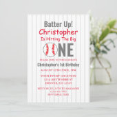 バッターアップ！野球の誕生日 招待状 (スタンド正面)