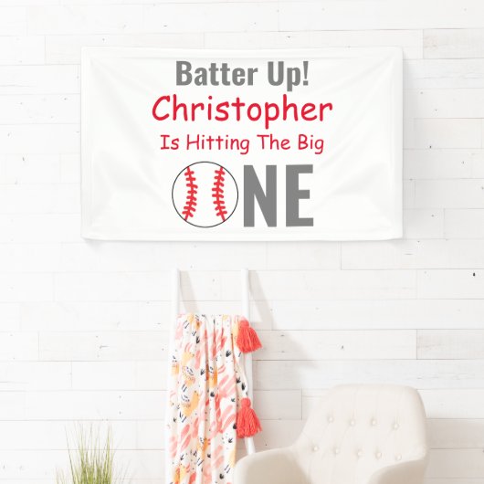 バッターアップ!野球の誕生日 横断幕 (インサイチュ)