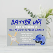 バッターアップ!野球をテーマにした誕生日パーティー 招待状 (スタンド正面)