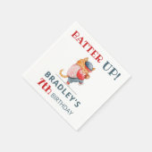 バッターアップ！野球スポーツボーイズ誕生日パーティー スタンダードカクテルナプキン (角)