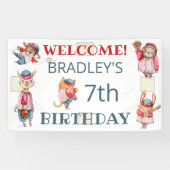 バッターアップ！野球スポーツボーイズ誕生日パーティー 横断幕 (横)