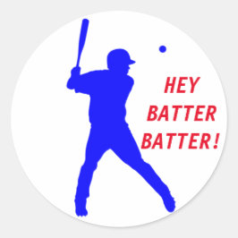 バッター付きカスタマイズ可能な野球シール ラウンドシール