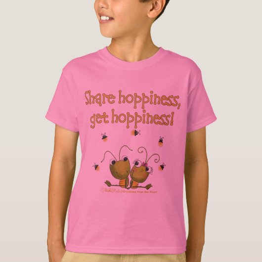 バッタ共有の幸せ Tシャツ (正面)