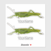 バッタ又は早馬レトロの防虫動物ギフト シール (シート)