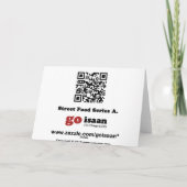 バッタ揚げ(Takkataen Thot)アジア料理 カード (裏面)