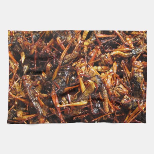 バッタ揚げ(Takkataen Thot)アジア料理 キッチンタオル (横)