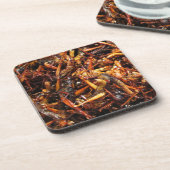 バッタ揚げ(Takkataen Thot)アジア料理 コースター (左側)