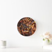 バッタ揚げ(Takkataen Thot)アジア料理 ラウンド壁時計 (ホーム)