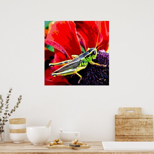 バッタ ポスター (キッチン)