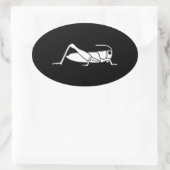 バッタ 楕円形シール (バッグ)