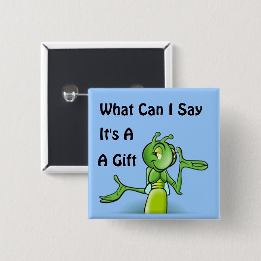 バッタ 缶バッジ (正面&裏面)