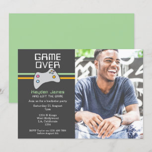 バッチェロールパーティー上のコンピュータビデオゲーム 招待状