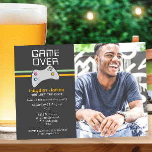 バッチェロールパーティー上のコンピュータビデオゲーム 招待状
