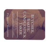 バッチャー、ベイカー、ろうそく立て焼きマグネット マグネット (横)