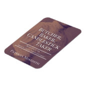 バッチャー、ベイカー、ろうそく立て焼きマグネット マグネット (左側)