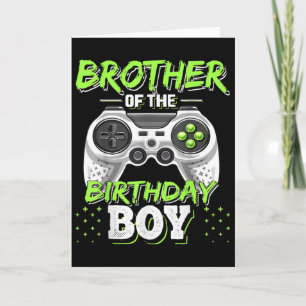 バッチリお揃えのビデオゲームの誕生日お兄さんへの誕生日プレゼント カード