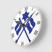 バッチ処理バッジ時計 ラウンド壁時計 (傾斜)