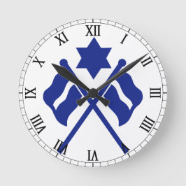 バッチ処理バッジ時計 ラウンド壁時計