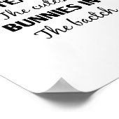 バッチ教えの中で最も重要なバニー ポスター (角)