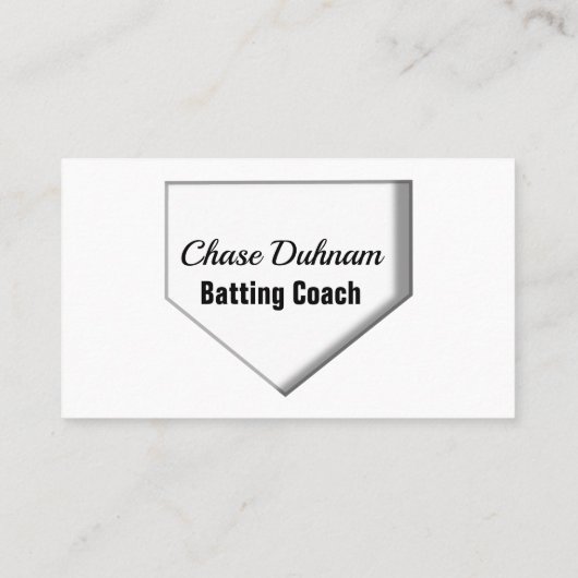バッティングコーチの名刺 名刺 (裏面)