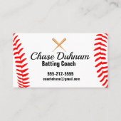 バッティングコーチの名刺 名刺 (正面)