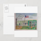 バッティング練習 ポストカード (正面/裏面)