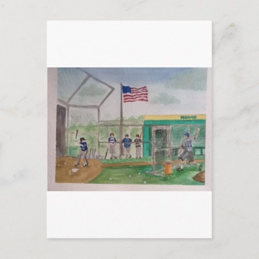 バッティング練習 ポストカード (正面)