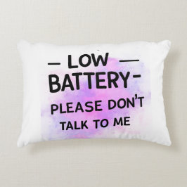 バッテリが不足している場合は話さないで下さい – おもしろい Sarcas アクセントクッション