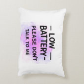 バッテリが不足している場合は話さないで下さい – おもしろい Sarcas アクセントクッション (裏面(縦))