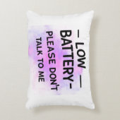 バッテリが不足している場合は話さないで下さい – おもしろい Sarcas アクセントクッション (正面(垂直))