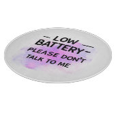 バッテリが不足している場合は話さないで下さい – おもしろい Sarcas カッティングボード (角)