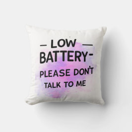 バッテリが不足している場合は話さないで下さい – おもしろい Sarcas クッション