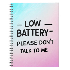 バッテリが不足している場合は話さないで下さい – おもしろい Sarcas ノートブック