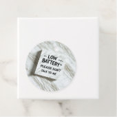 バッテリが不足している場合は話さないで下さい – おもしろい Sarcas フェイバータグ (インサイチュ)