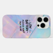 バッテリが不足している場合は話さないで下さい – おもしろい Sarcas Case-Mate iPhoneケース (裏面 (横))