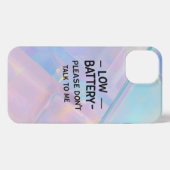 バッテリが不足している場合は、私に話さないで – Fu iPhoneケース (裏面横)