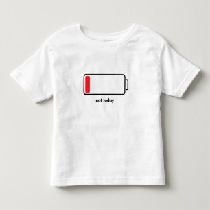 バッテリが不足している トドラーTシャツ