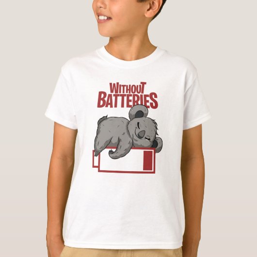 バッテリなし Tシャツ (正面)