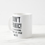 バッテリのライフサイクルアナリスト コーヒーマグカップ (正面左)