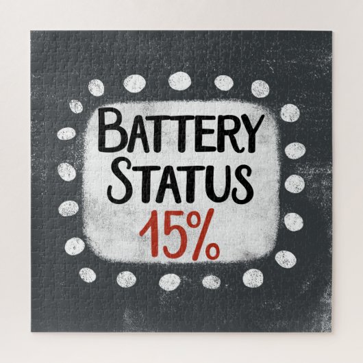 バッテリステータス15%ジグソーパズル ジグソーパズル (縦)