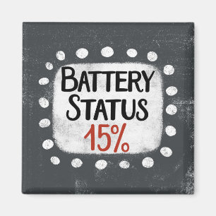 バッテリステータス15%冷蔵庫磁石 マグネット